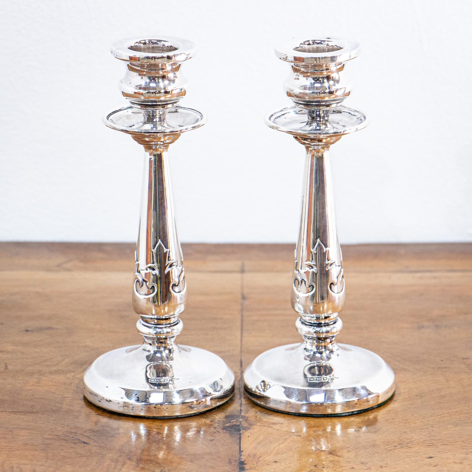 Pair of Walker & Hall Sterling Silver Candlesticks (1 of 9) Pair of Walker & Hall Sterling Silver Candlesticks (1 of 9)