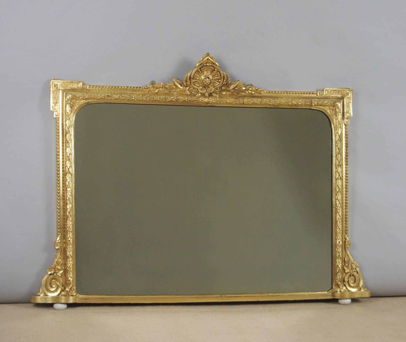 Victorian Gilt Overmantle Mirror (1 of 9) Victorian Gilt Overmantle Mirror (1 of 9)