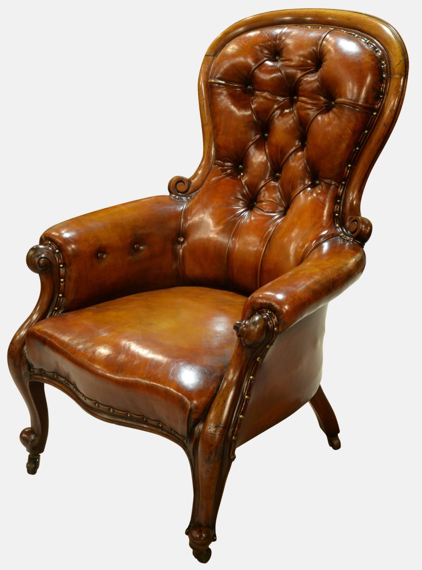 19th Century Mahogany Library Chair (1 of 1) 19th Century Mahogany Library Chair (1 of 1)