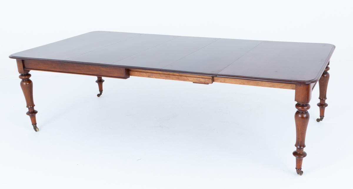 Victorian Mahogany 3 Leaf Extending Dining Table (1 of 9)