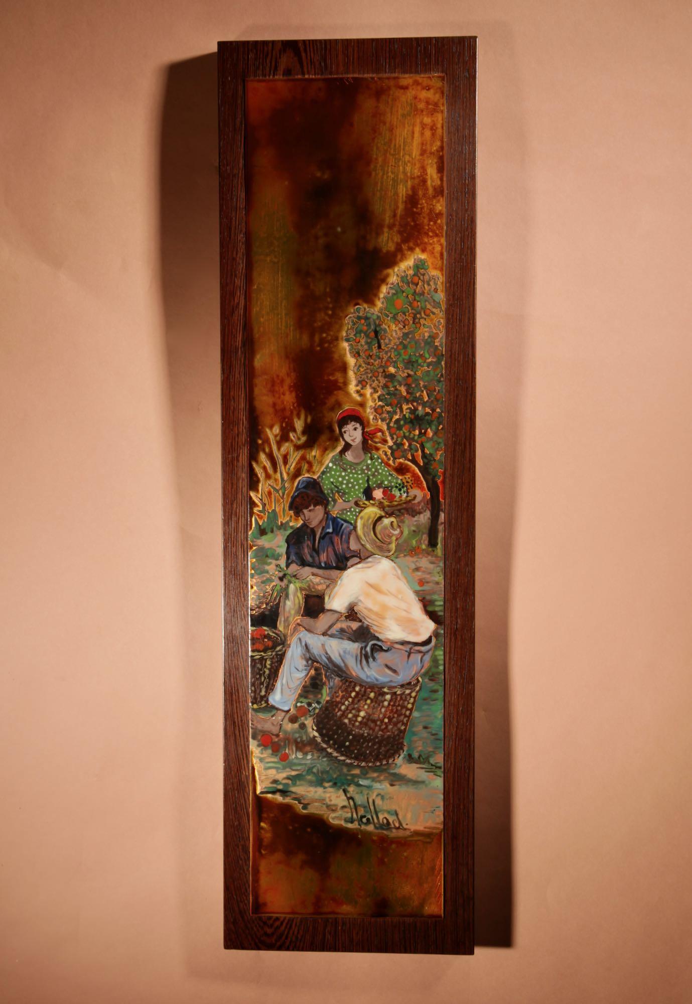 An Interesting Enamel On Copper Painting By Nella Damsma (1 of 9) An Interesting Enamel On Copper Painting By Nella Damsma (1 of 9)
