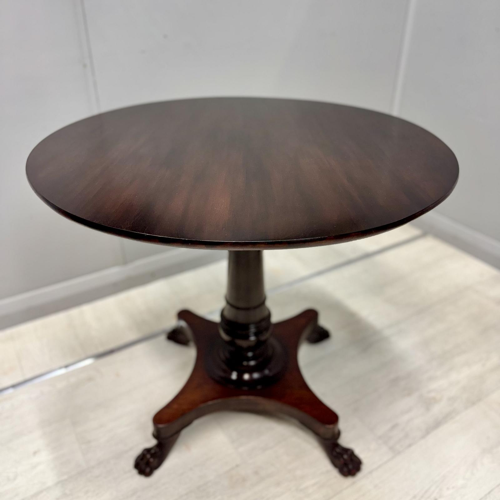 Lions Paw Round Pedestal Lamp Table (1 of 3) Lions Paw Round Pedestal Lamp Table (1 of 3)