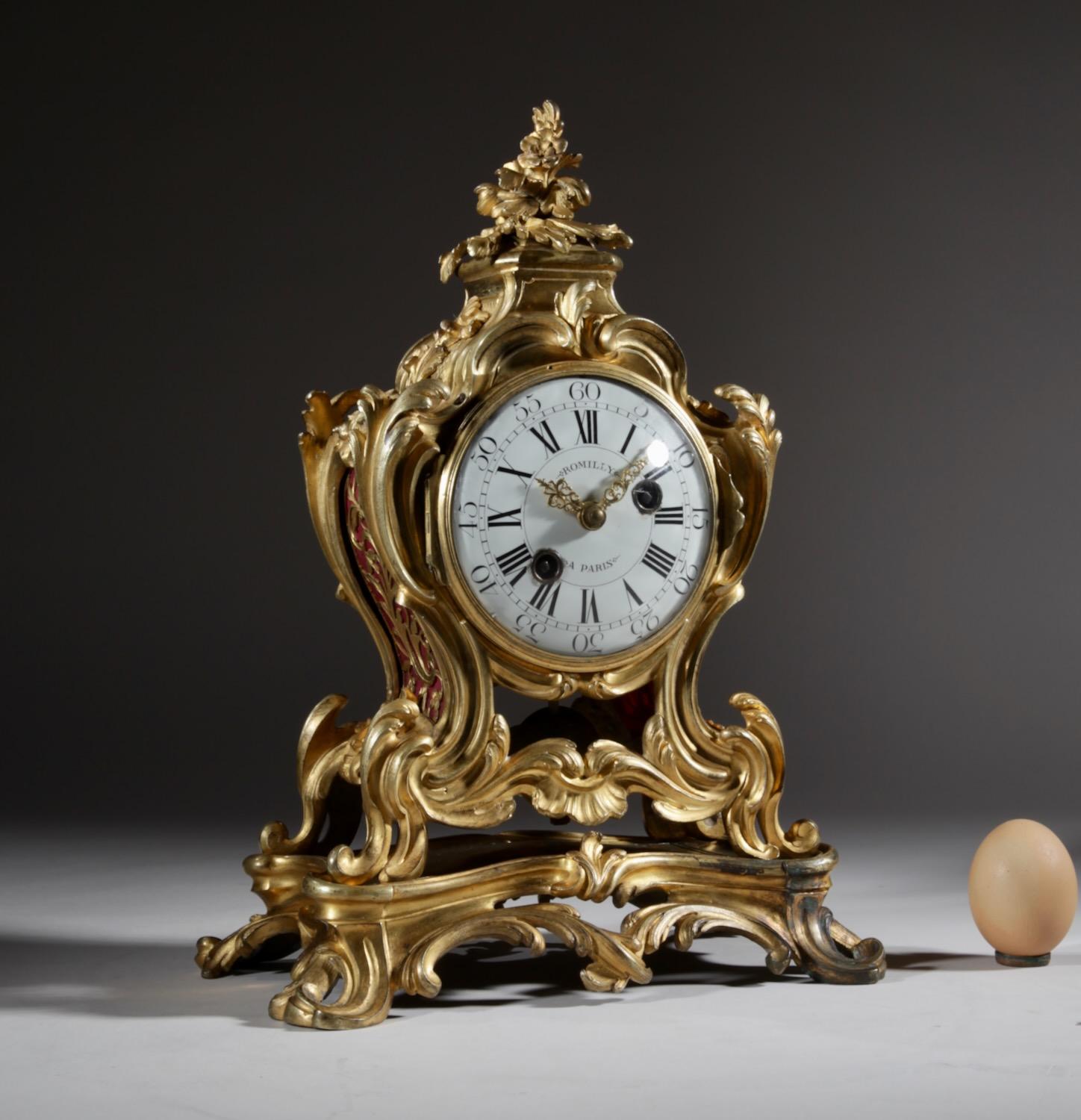 Interesting Small Very Elegant French Louis Quinze Pendule / Mantel Clock, Circa 1750 (1 of 14)