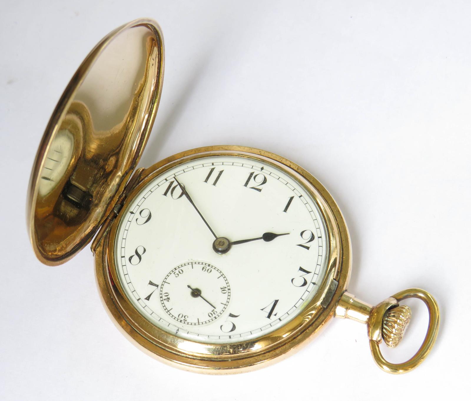 Pocket Watch : 1920s Swiss Full Hunter Pocket Watch (1 of 6)