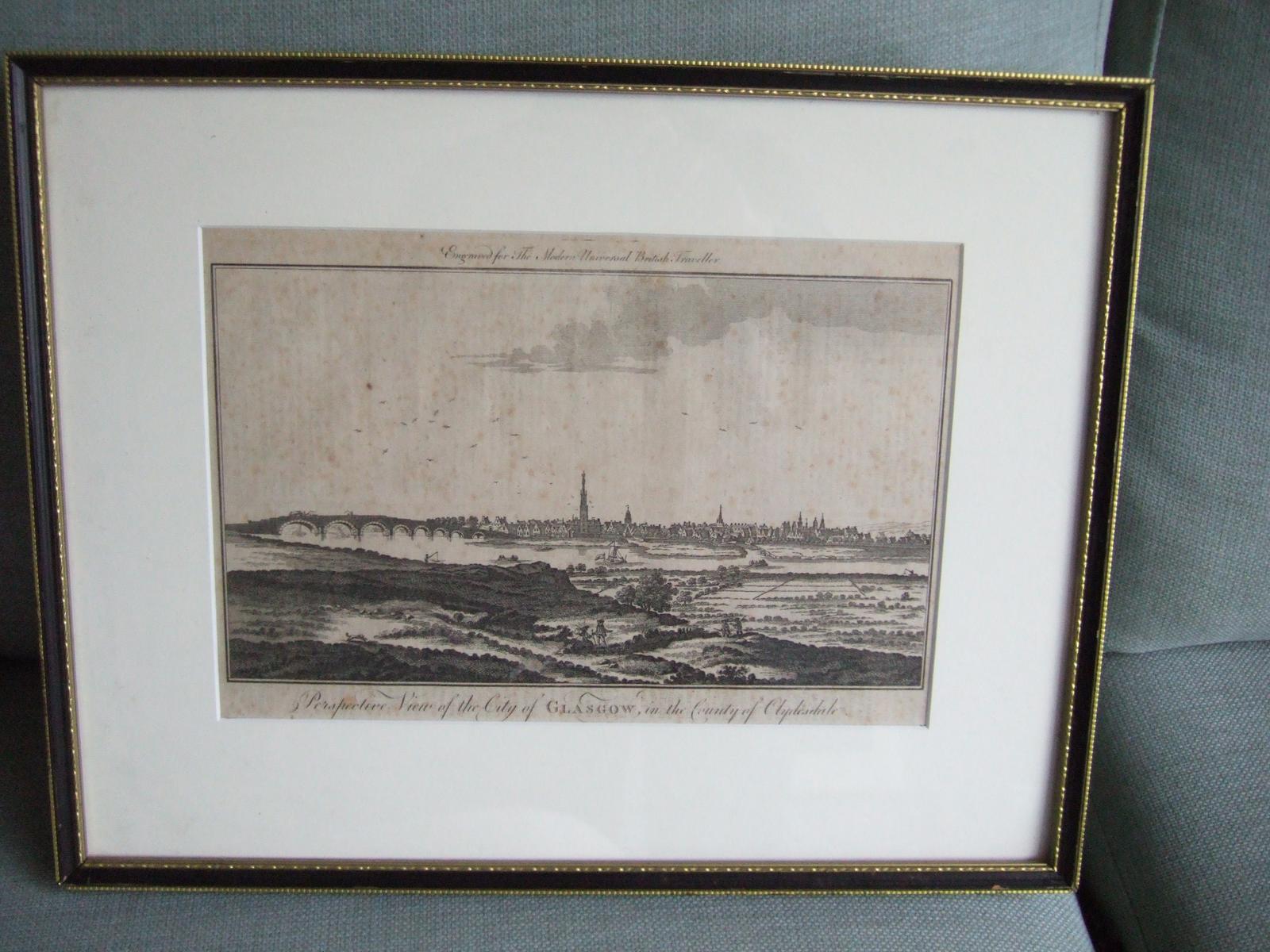 "Perspective View of the City of Glasgow"  Ca. 1799 (1 of 6)