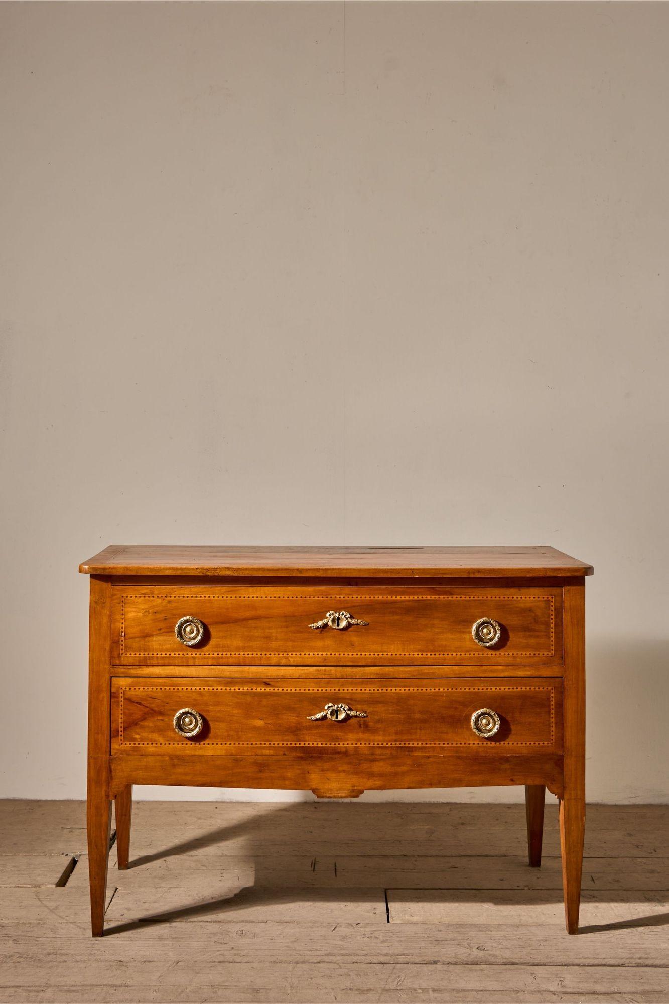 Unusual 19th Century Cherrywood Chest of Drawers (1 of 9) Unusual 19th Century Cherrywood Chest of Drawers (1 of 9)