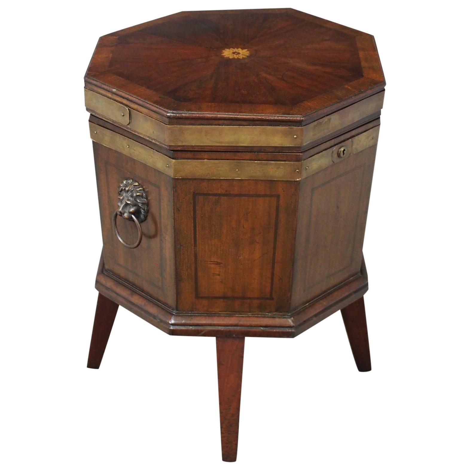 George III Inlaid Mahogany Octagonal Wine Cooler (1 of 11) George III Inlaid Mahogany Octagonal Wine Cooler (1 of 11)