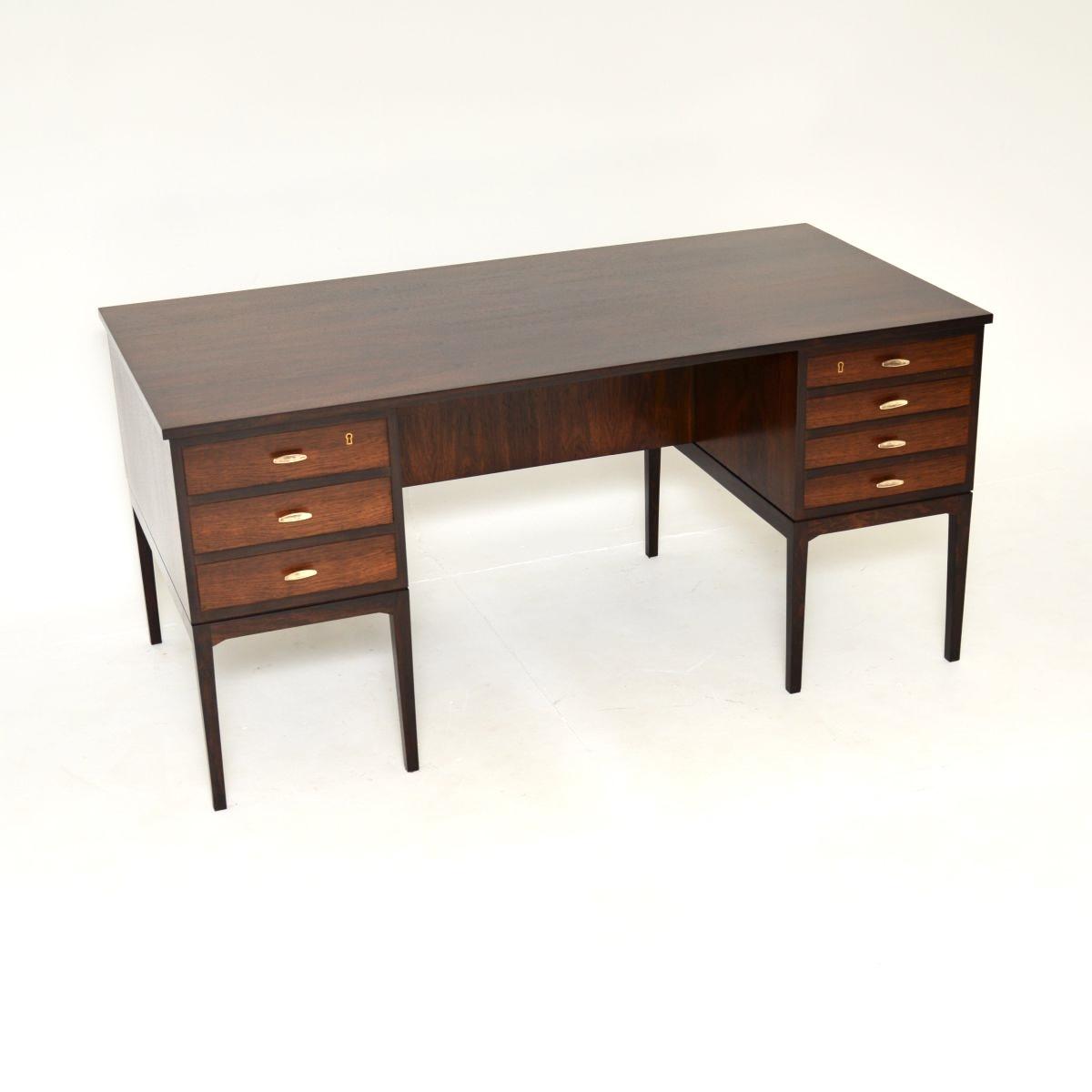 Danish Rosewood Executive Desk by Arne Holst-christensen (1 of 15)
