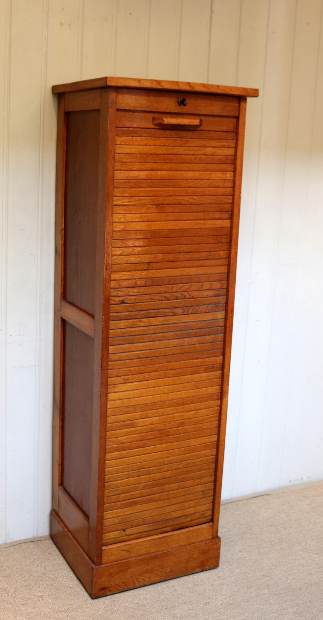 French Oak Tambour Front Filing Cabinet (1 of 11) French Oak Tambour Front Filing Cabinet (1 of 11)