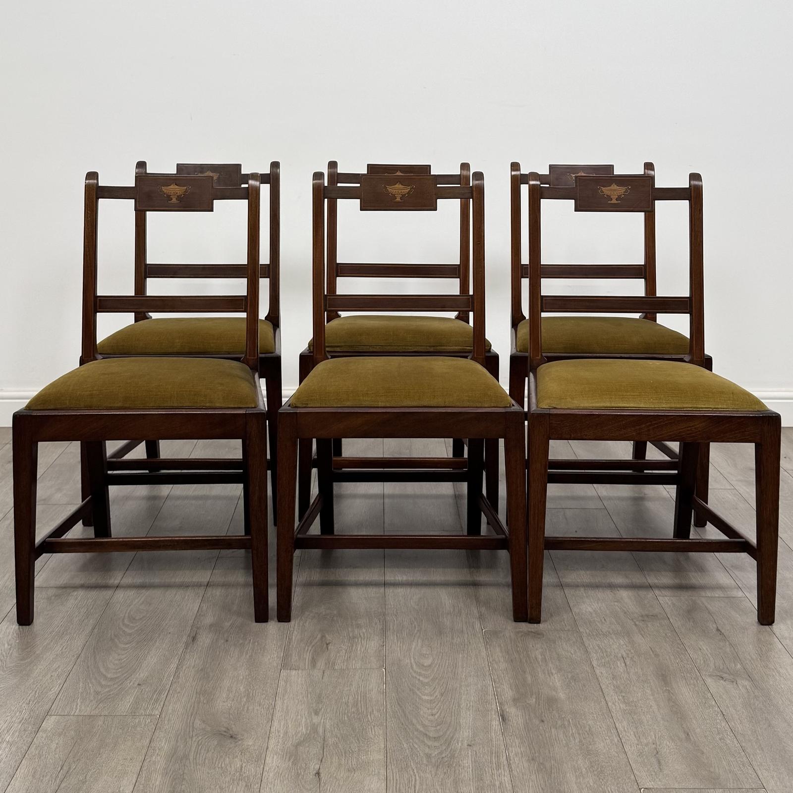 Antique 18th Century Georgian Set of 6 Mahogany Dining Chairs (1 of 8) Antique 18th Century Georgian Set of 6 Mahogany Dining Chairs (1 of 8)
