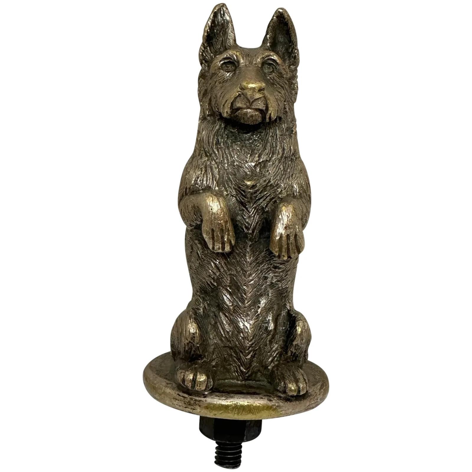 Asprey Bronze Classic Car Begging Scottie Dog Caesar Mascot (1 of 52)