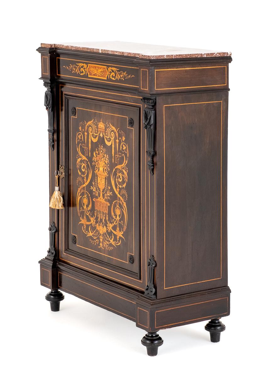 French Marquetry Pier Cabinet (1 of 10) French Marquetry Pier Cabinet (1 of 10)