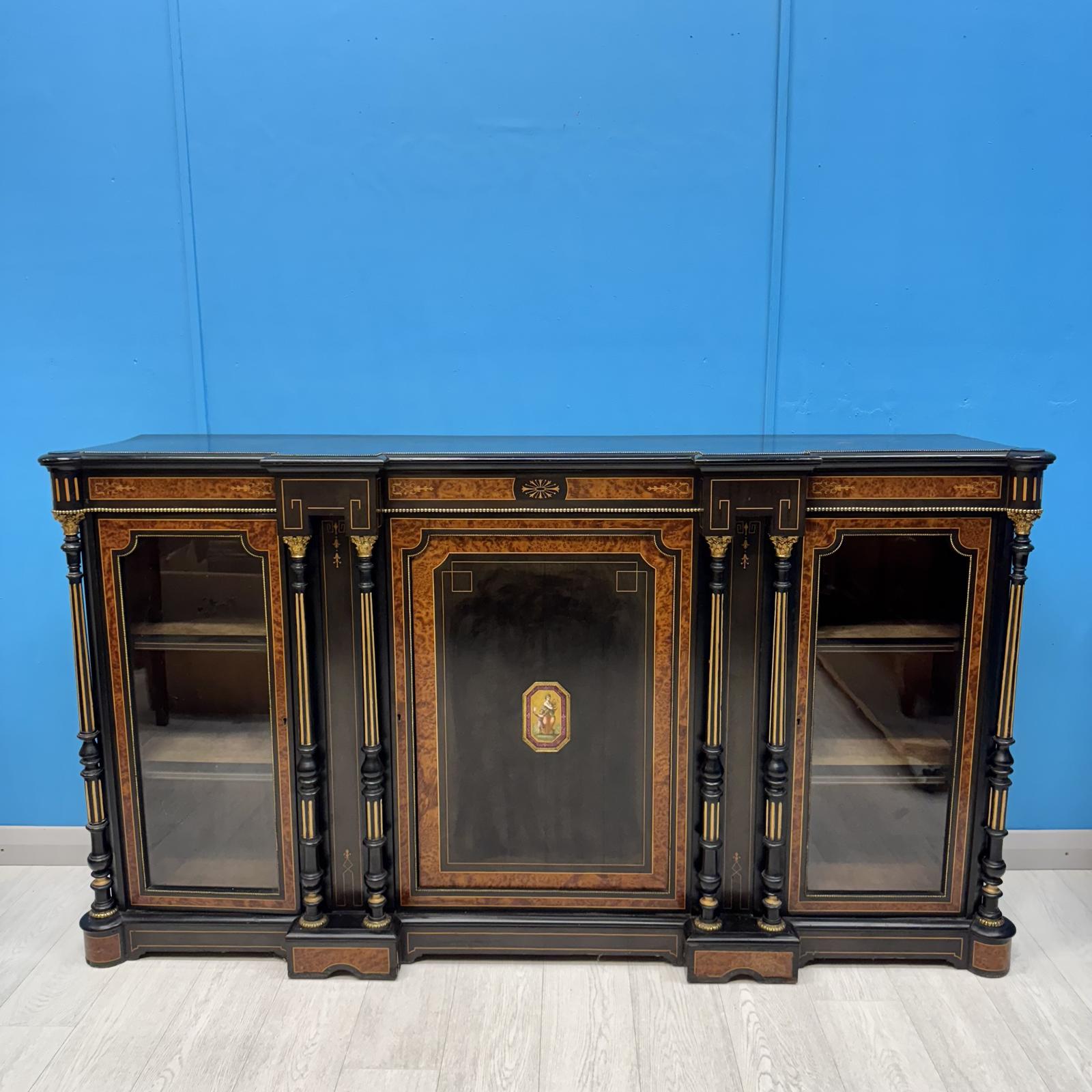 19th Century Ebonised Credenza Sideboard (1 of 4)