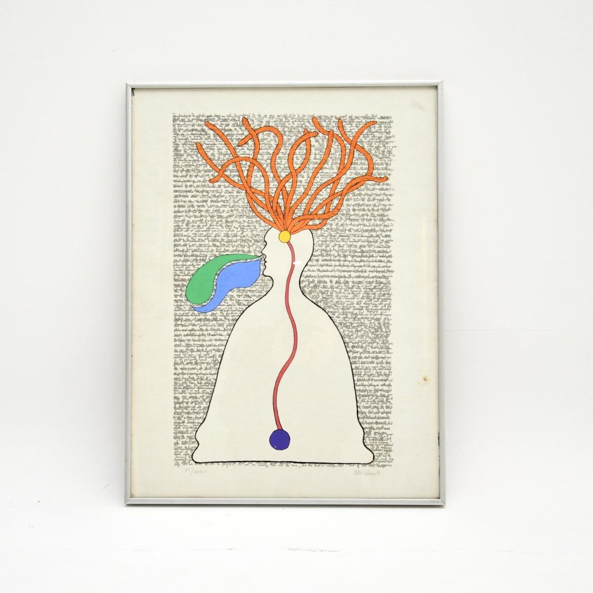 Vintage Framed & Signed Lithograph Print by Peter Schmidt – Flowing in the Right Direction (1 of 8)