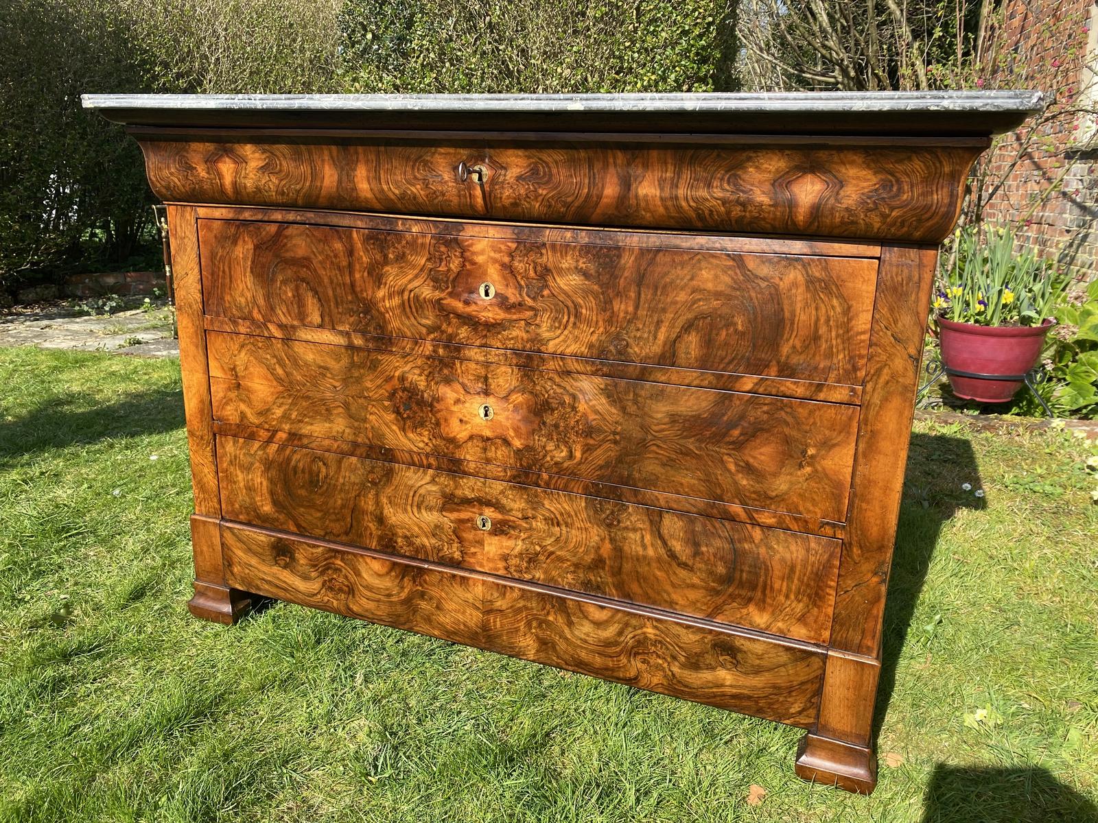 Burr Walnut Louis Philippe Commode (1 of 5) Burr Walnut Louis Philippe Commode (1 of 5)