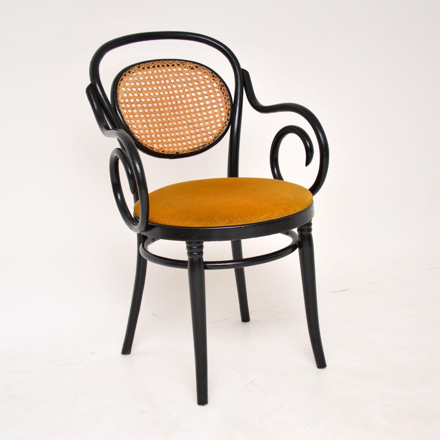 Vintage Ebonised Bentwood Thonet Armchair (1 of 10) Vintage Ebonised Bentwood Thonet Armchair (1 of 10)