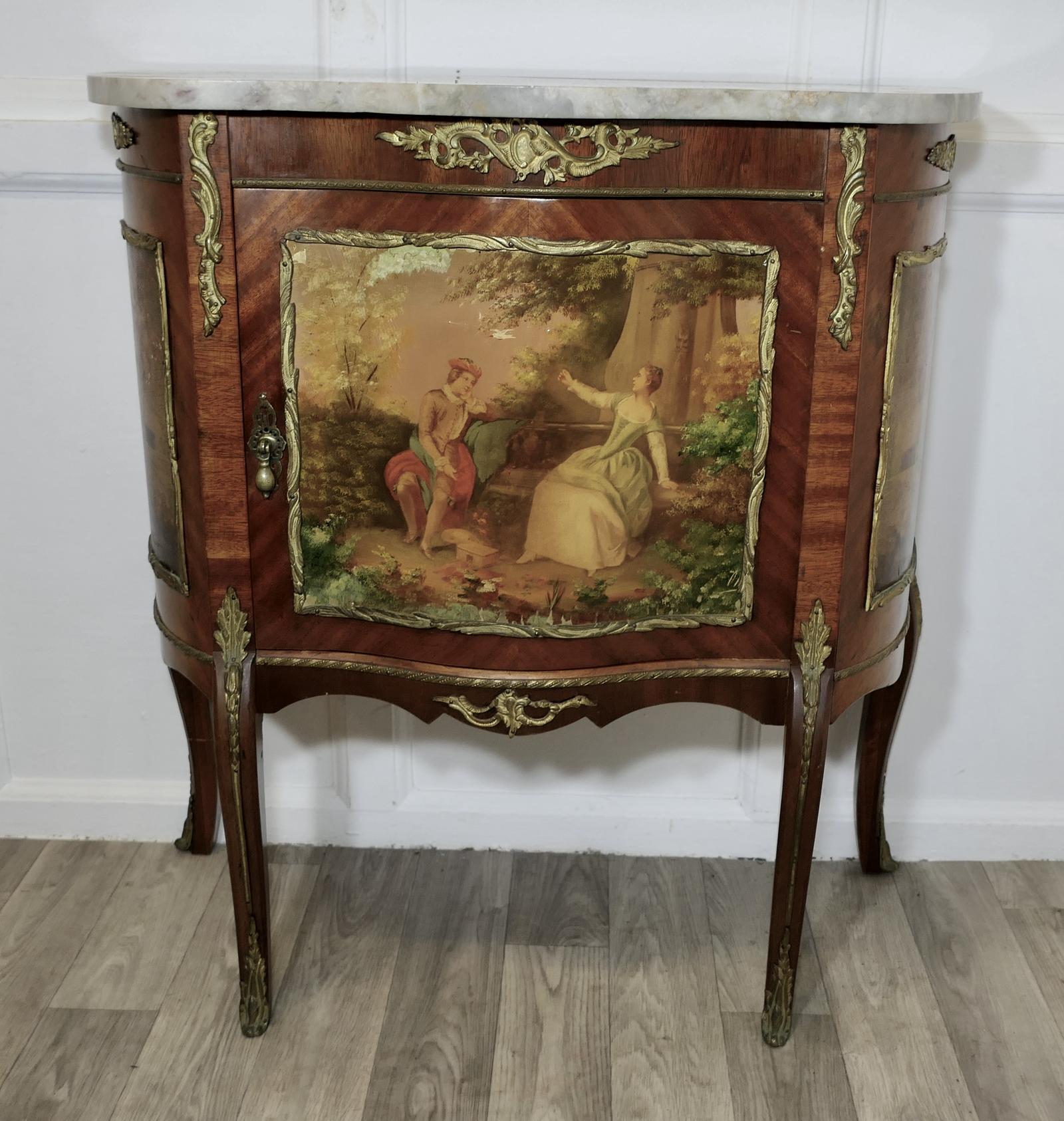 Charming Vernis Martin Side / Music Cabinet (1 of 9)