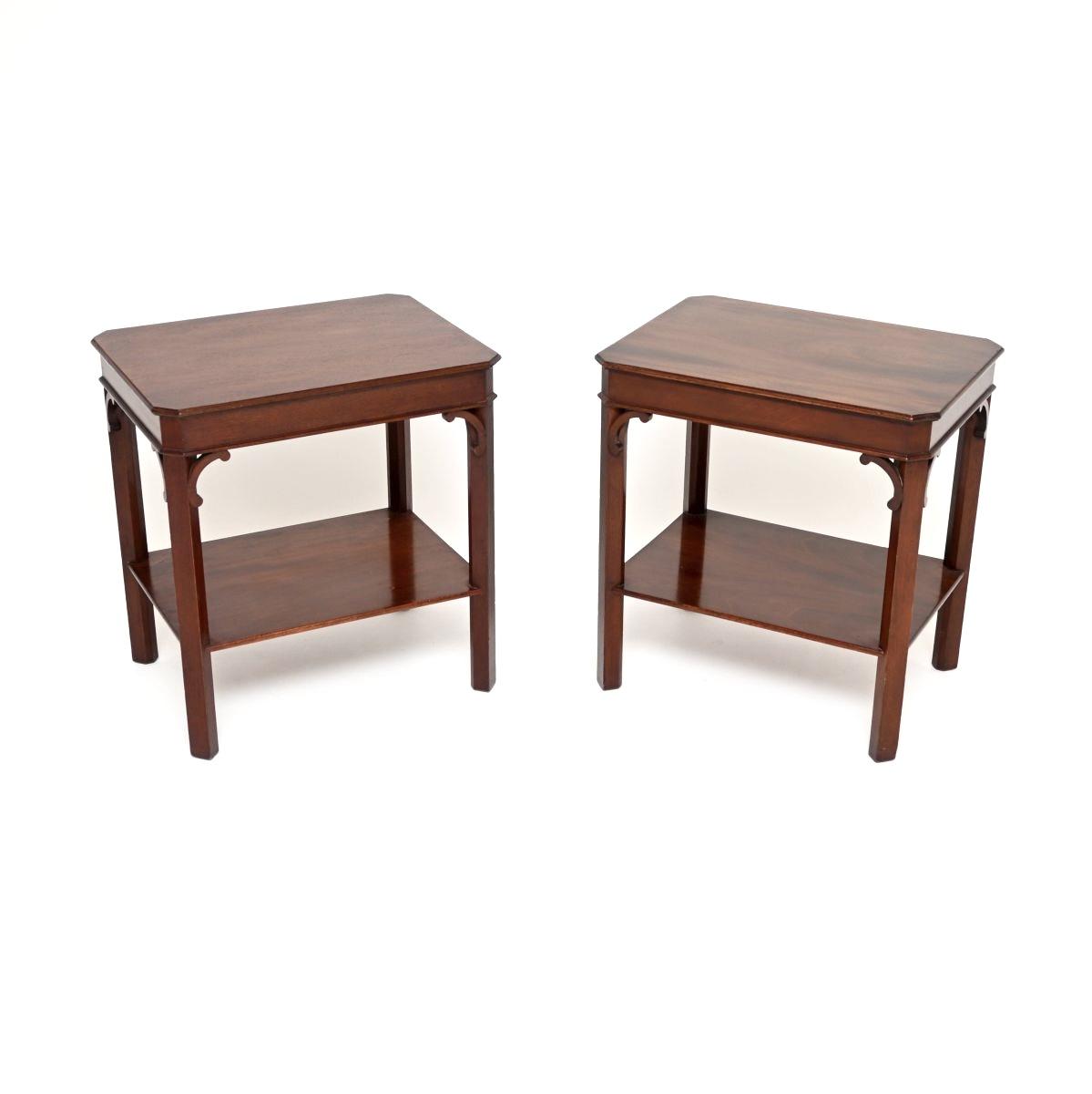 Pair of Antique Mahogany Side Tables (1 of 7) Pair of Antique Mahogany Side Tables (1 of 7)
