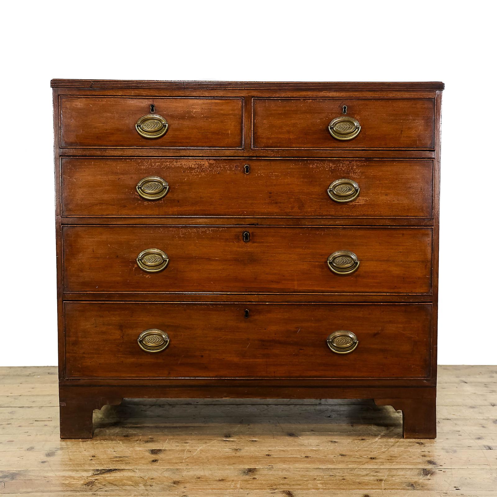 Antique 19th Century Mahogany Chest of Drawers (1 of 11)