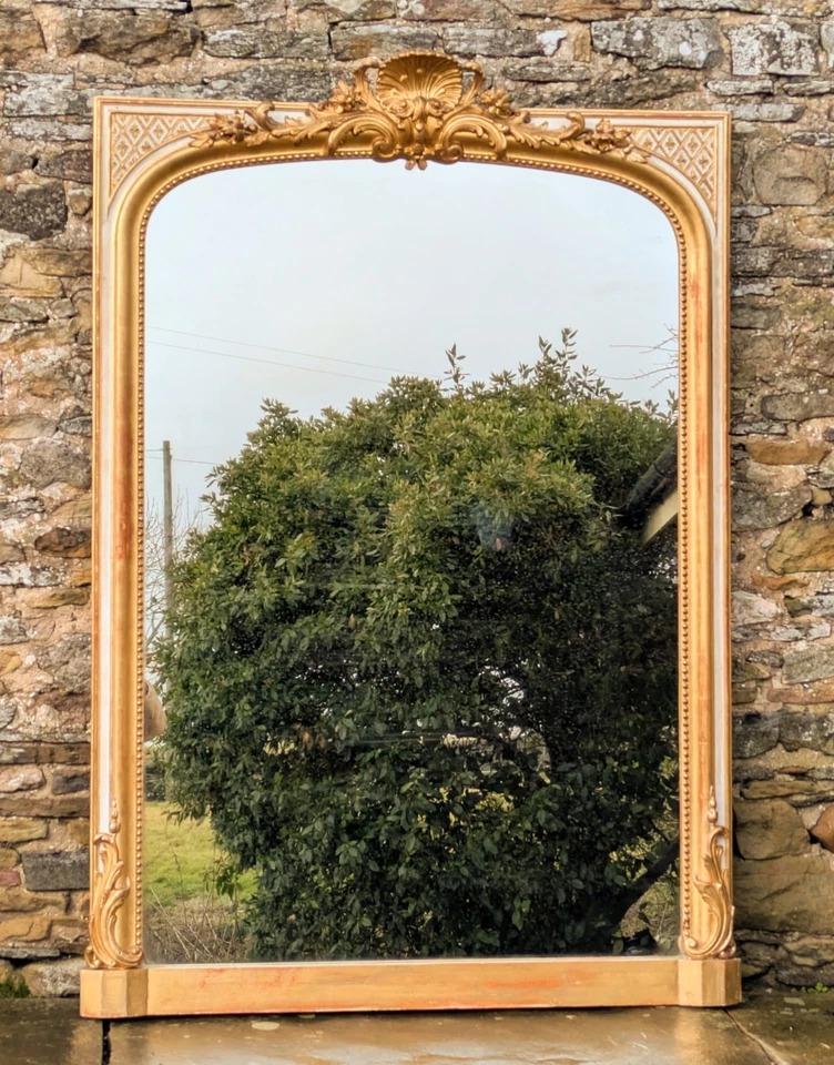 Superb Large French Gilt Chateau Mirror (1 of 12) Superb Large French Gilt Chateau Mirror (1 of 12)
