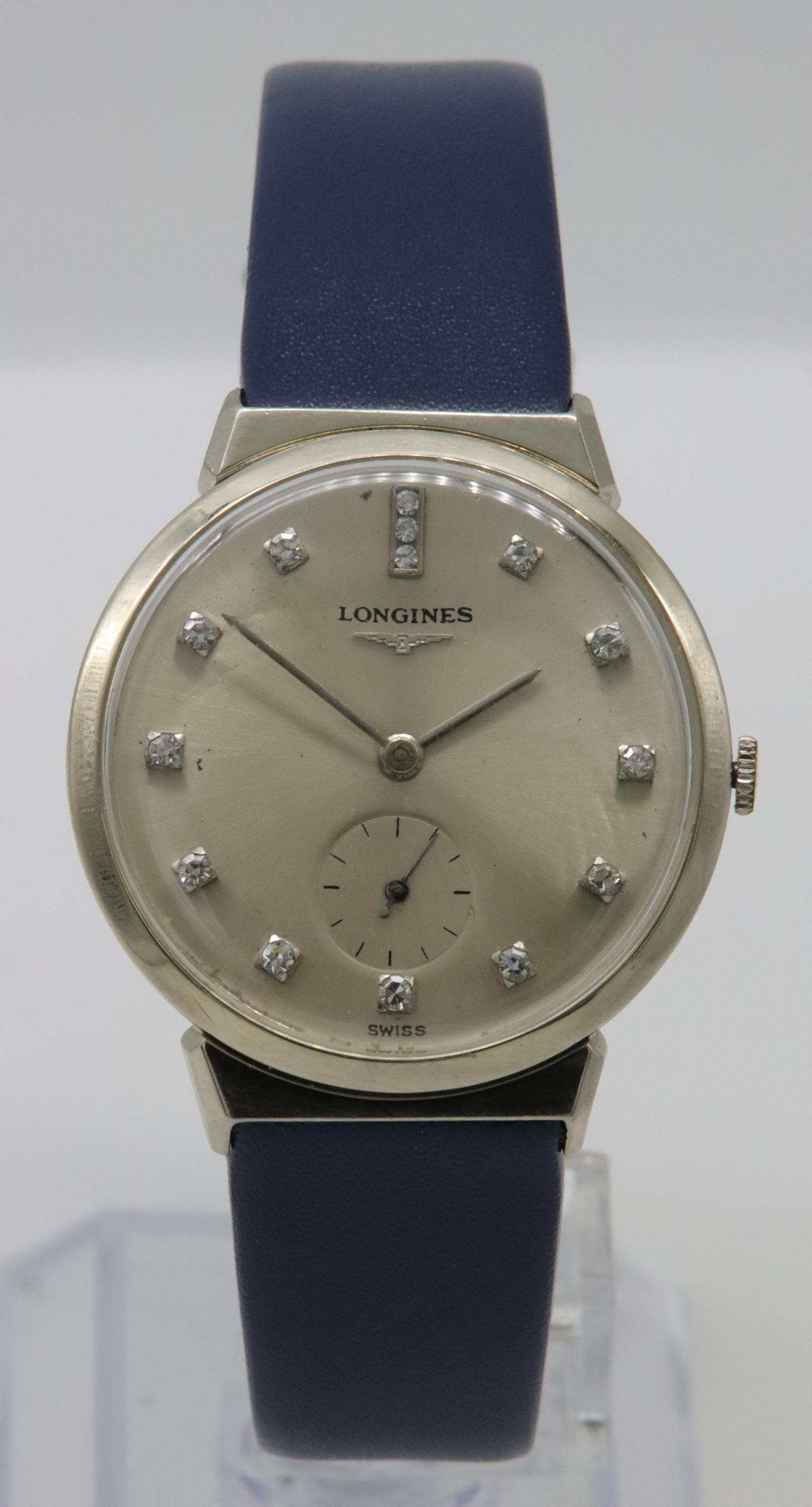 1954 Longines 14K Gold & Diamond Wristwatch (1 of 8)