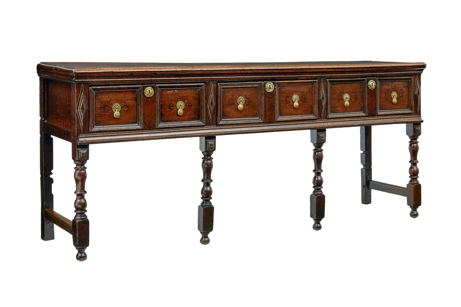 18th Century Georgian Oak Dresser Base (1 of 9)