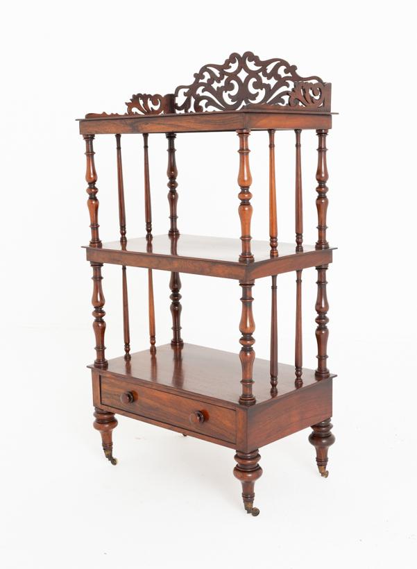 Pretty Victorian Rosewood Whatnot (1 of 8)