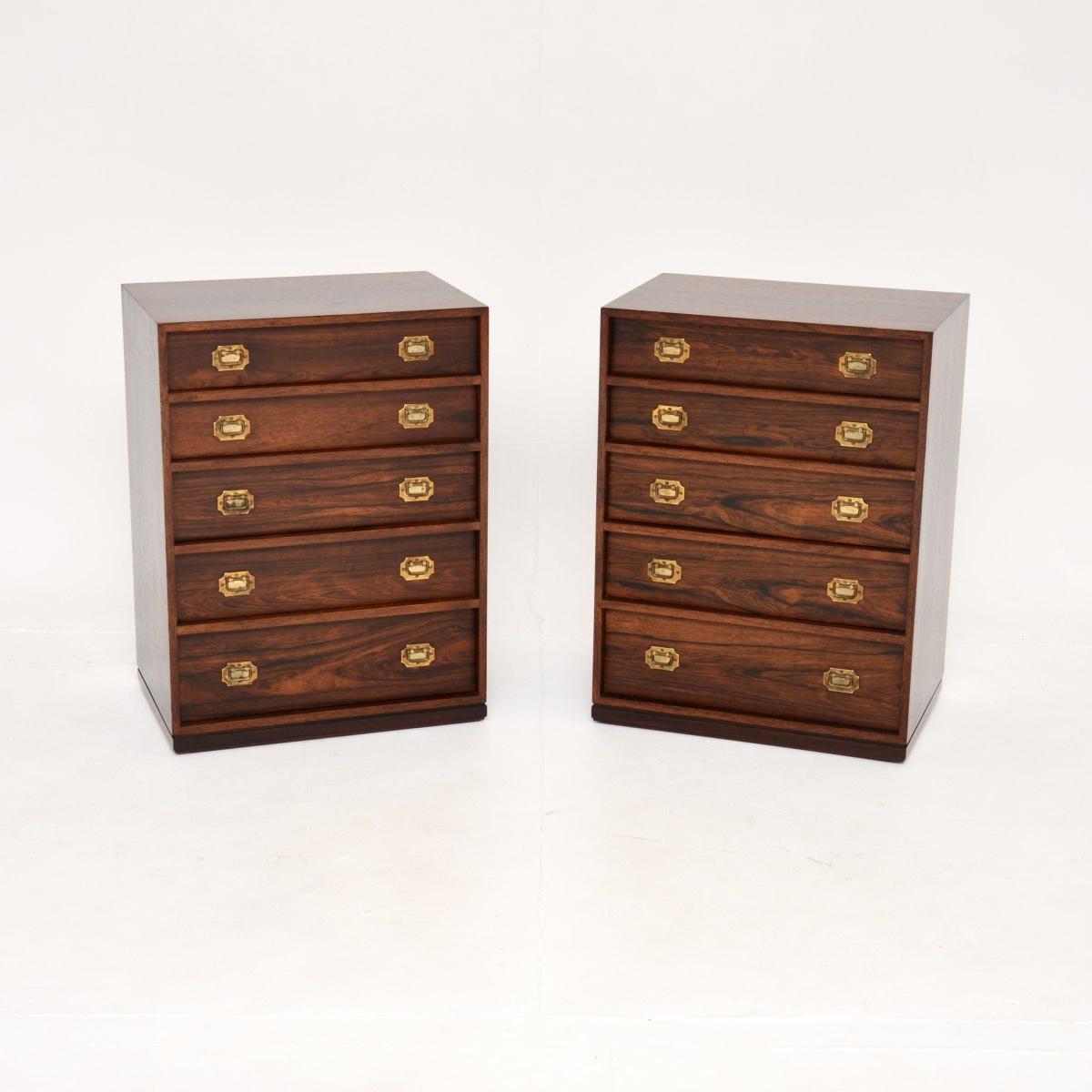 Pair of Danish Vintage Rosewood Bedside Chests by Henning Korch (1 of 10) Pair of Danish Vintage Rosewood Bedside Chests by Henning Korch (1 of 10)