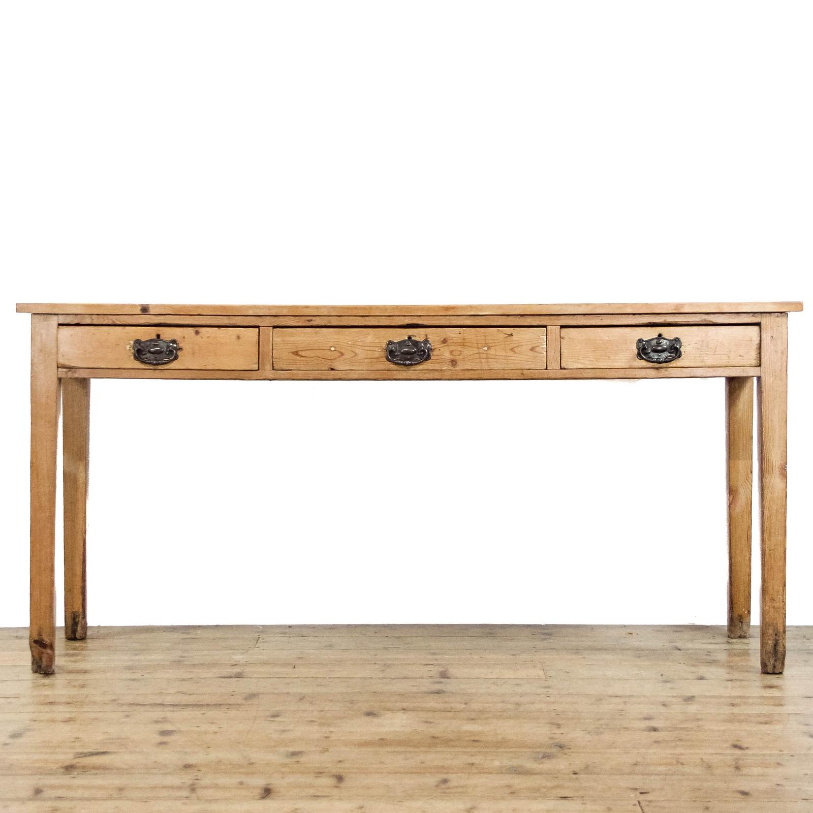 Large Antique Pine Hall Console Table (1 of 12)