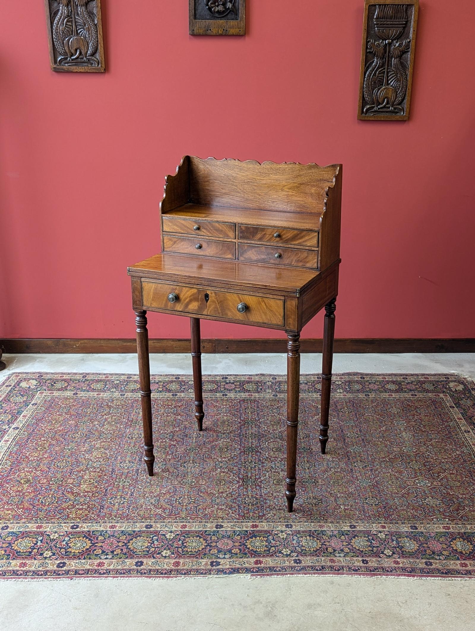 Antique Georgian Mahogany Writing Desk (1 of 10) Antique Georgian Mahogany Writing Desk (1 of 10)