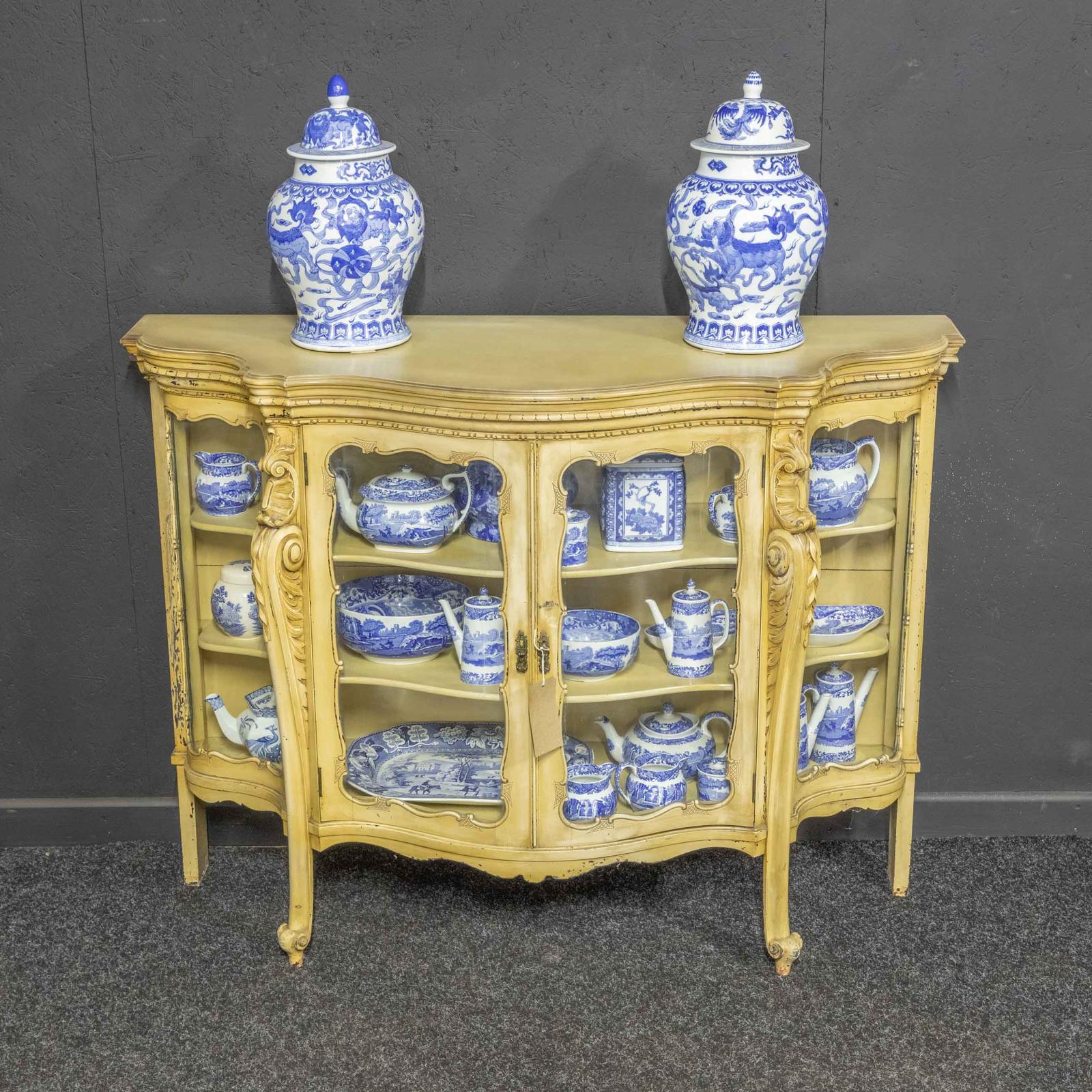 Antique Painted Credenza (1 of 11)