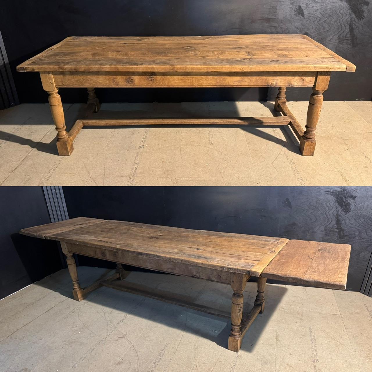 Wonderful Oak Farmhouse Dining Table with Extensions (1 of 27)