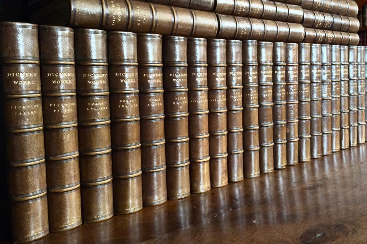 1874 The Works of Charles Dickens 30 x Leather Bound Volumes Illustrated Edition (1 of 5) 1874 The Works of Charles Dickens 30 x Leather Bound Volumes Illustrated Edition (1 of 5)