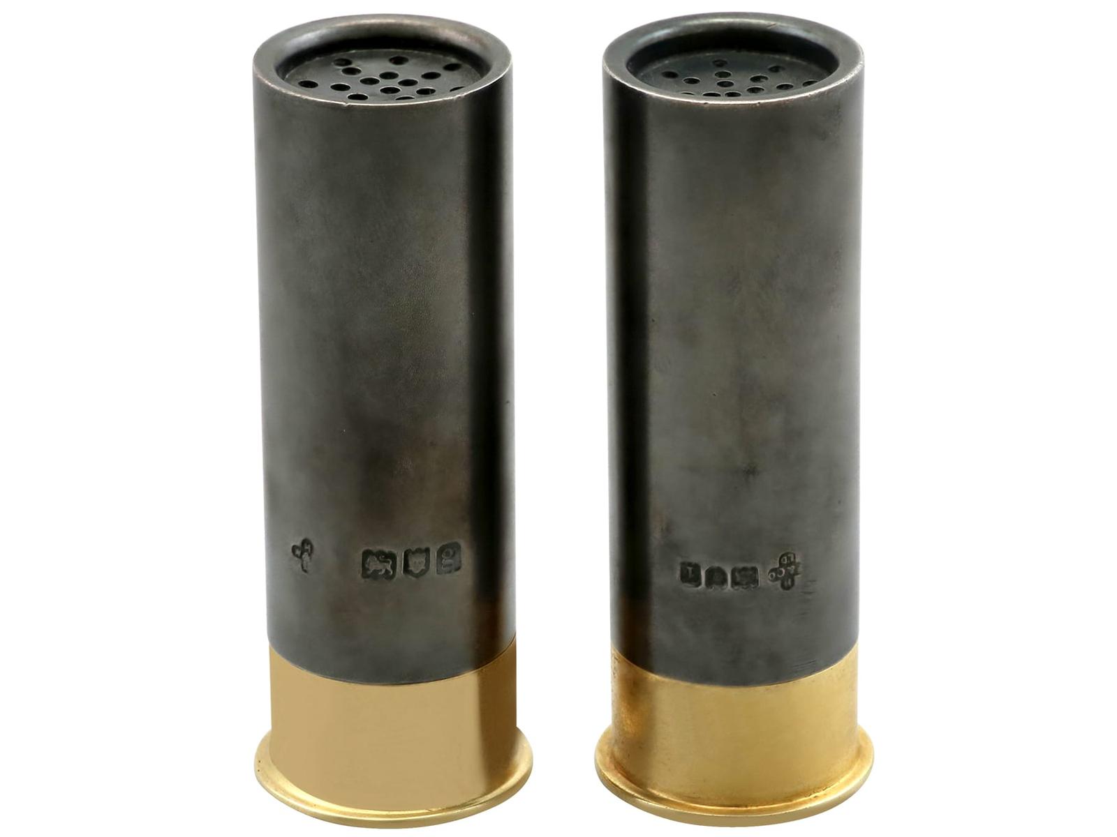 Antique Edwardian Sterling Silver Shell Peppers (1 of 11)