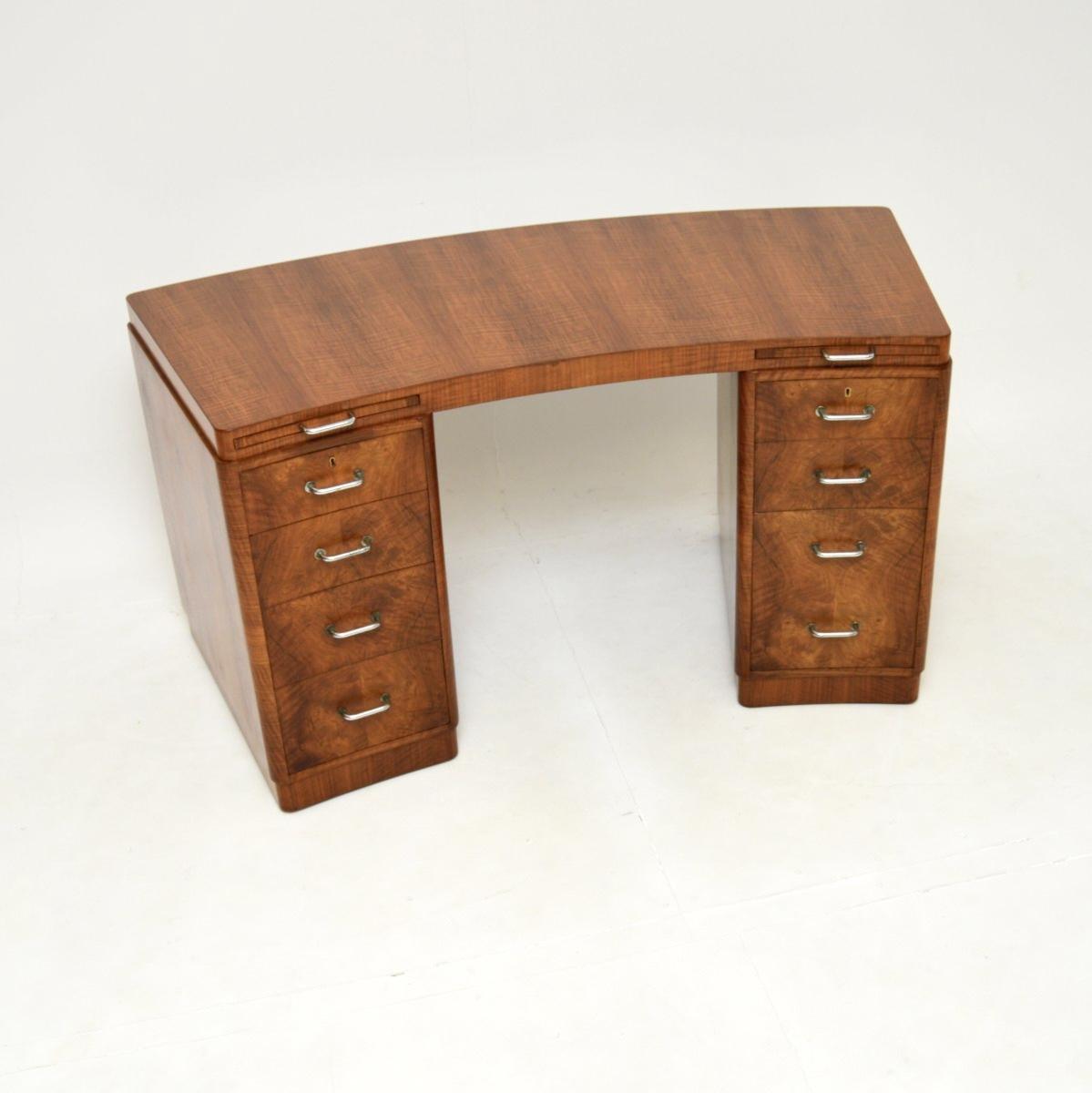 Art Deco Burr Walnut Desk by Hampton’s of Pall Mall (1 of 12) Art Deco Burr Walnut Desk by Hampton’s of Pall Mall (1 of 12)