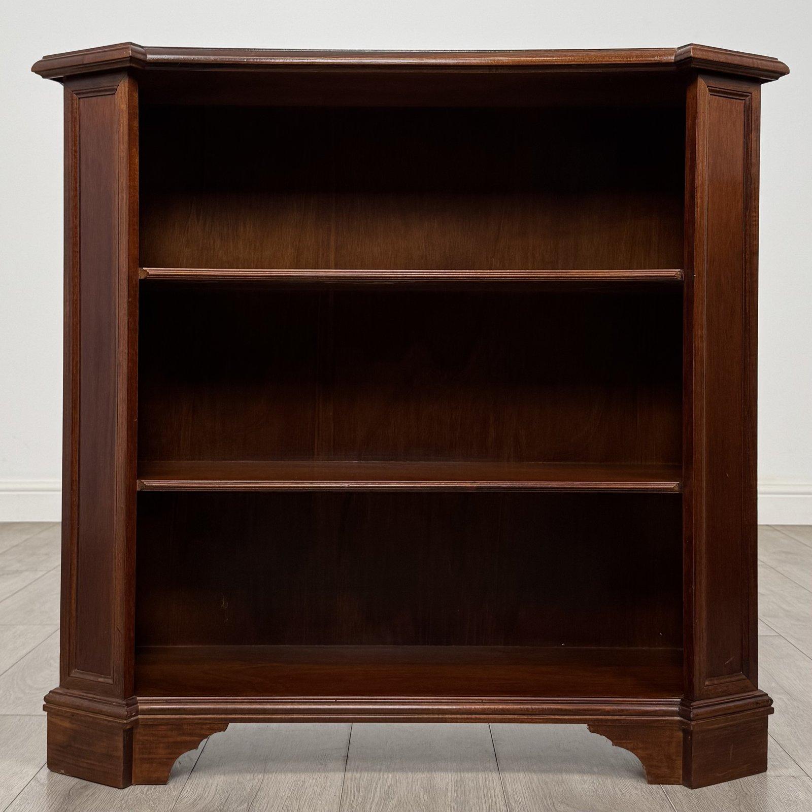 Antique Small Mahogany Open Bookcase | Canted Corners | AF-6597 (1 of 10) Antique Small Mahogany Open Bookcase | Canted Corners | AF-6597 (1 of 10)