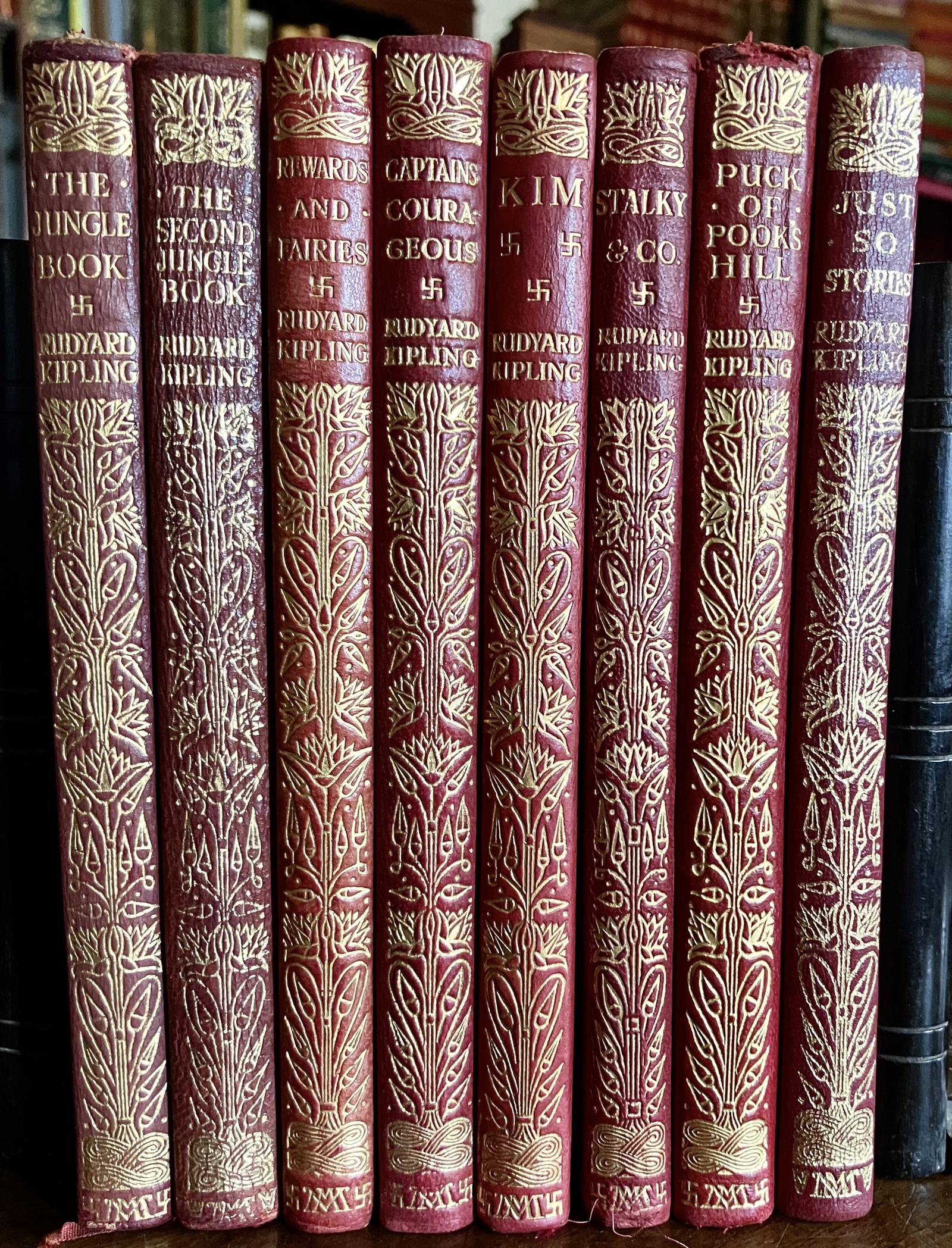 Rudyard Kipling Complete Children's Books 8 x Vols Deluxe Full Leather Bindings (1 of 3) Rudyard Kipling Complete Children's Books 8 x Vols Deluxe Full Leather Bindings (1 of 3)