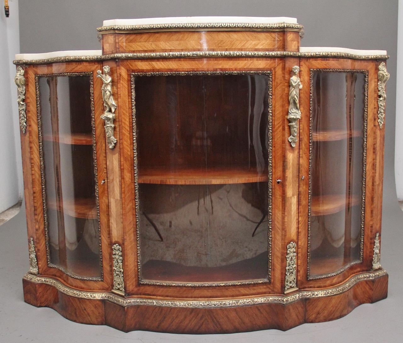 19th Century Kingwood & Marble Top Credenza (1 of 17)