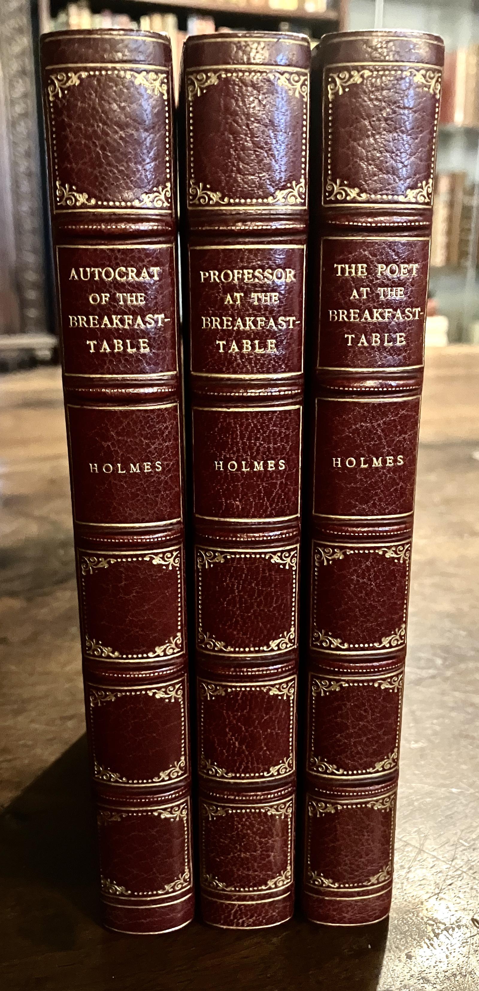1911 Autocrat Poet & Professor at the Breakfast Table Wendell Holmes 3 x Vol Set (1 of 5) 1911 Autocrat Poet & Professor at the Breakfast Table Wendell Holmes 3 x Vol Set (1 of 5)