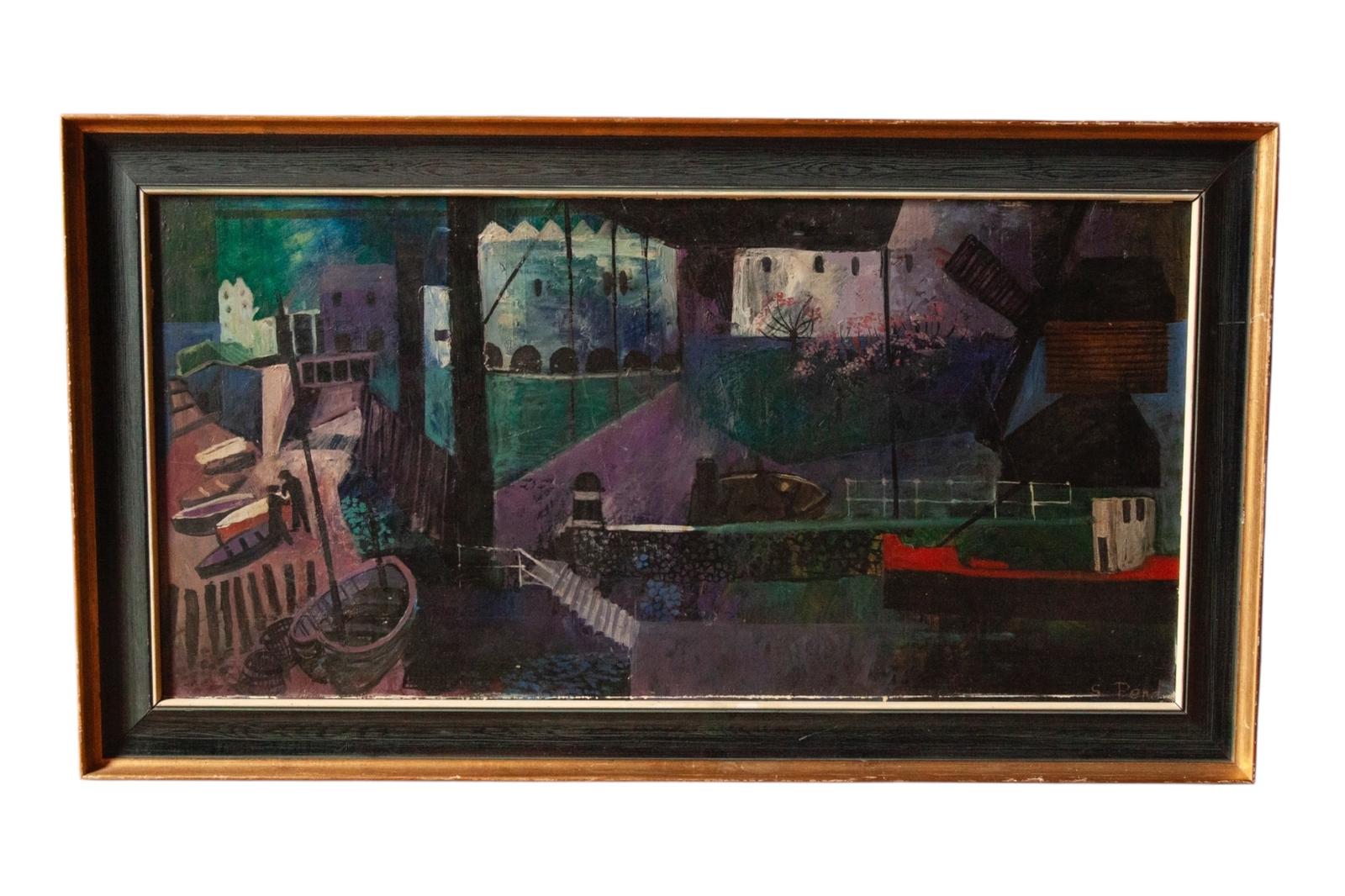 S. Pearn, Modern British Cornish Harbour Scene (1 of 4) S. Pearn, Modern British Cornish Harbour Scene (1 of 4)