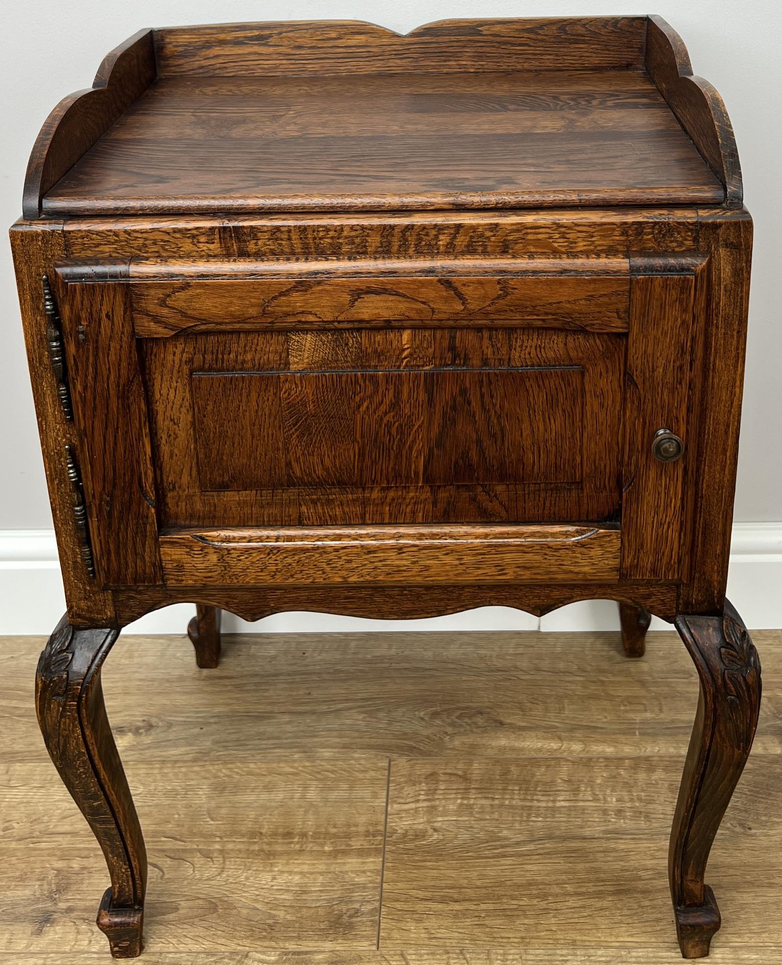 Bedside Table Vintage French Oak Cabinet Cupboard Nightstand (1 of 9) Bedside Table Vintage French Oak Cabinet Cupboard Nightstand (1 of 9)
