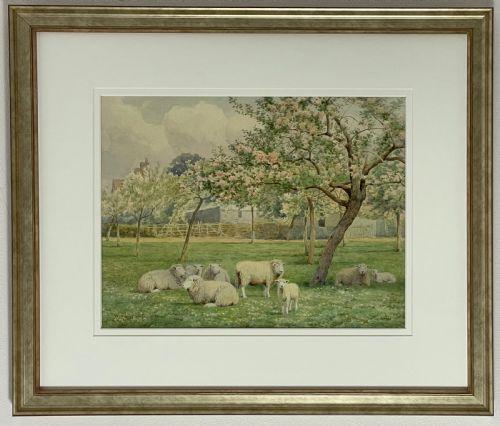 William Sidney Cooper (1854-1927) Spring Watercolour (1 of 4) William Sidney Cooper (1854-1927) Spring Watercolour (1 of 4)