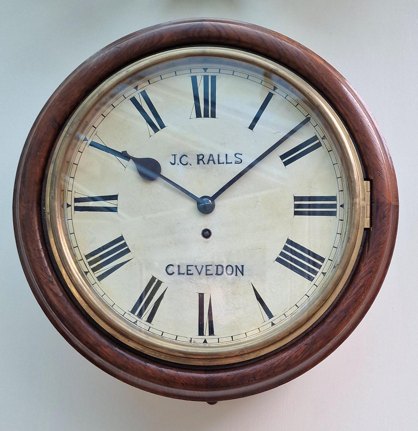 A Fusee Dial Wall Clock  J.C. Ralls Clevedon (1 of 6)