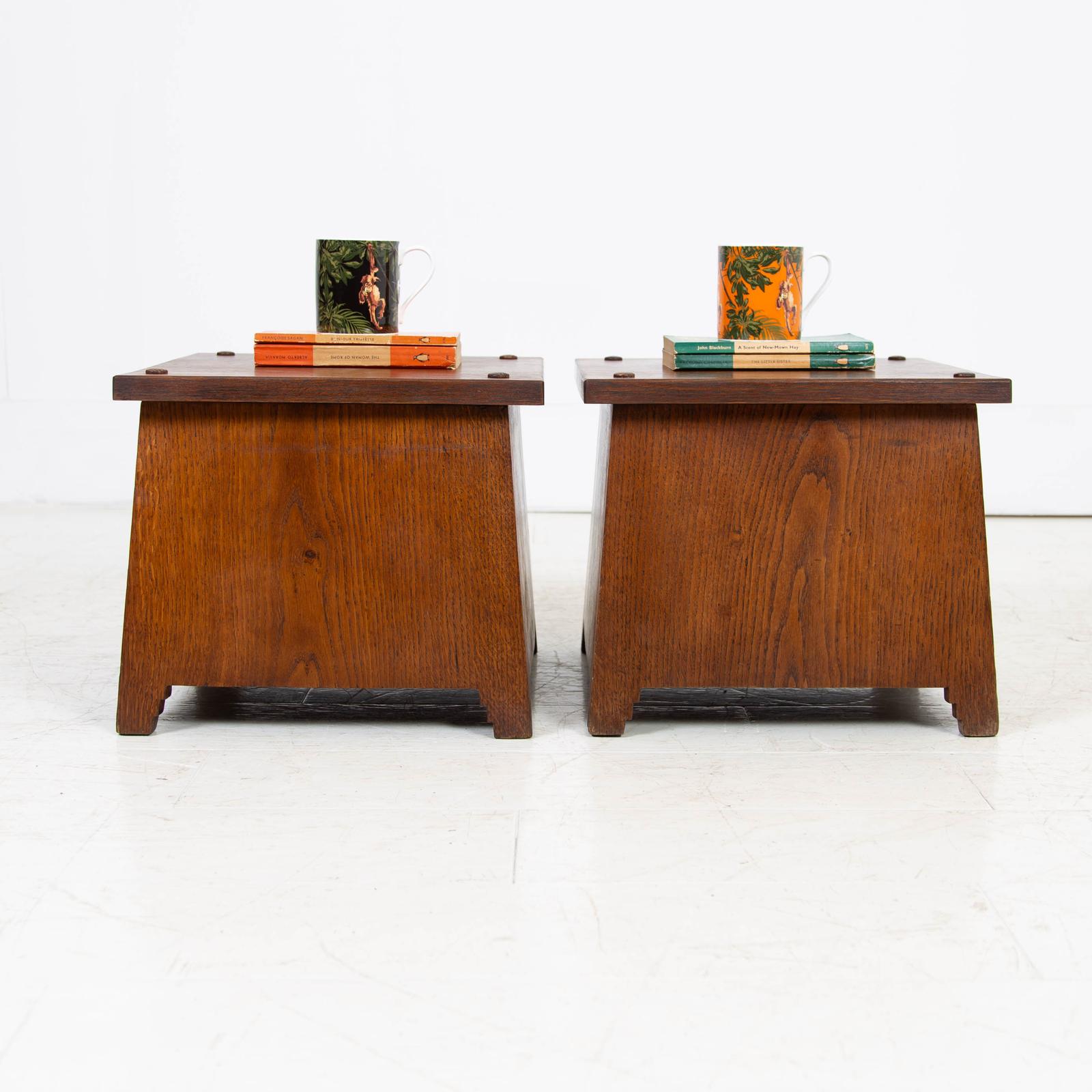 Pair of 1930s Deco Modernist English Oak Low Side Tables (1 of 11) Pair of 1930s Deco Modernist English Oak Low Side Tables (1 of 11)