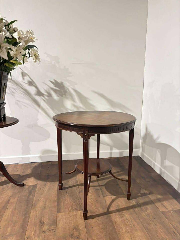 Edwardian Mahogany Circular Window Table (1 of 19)