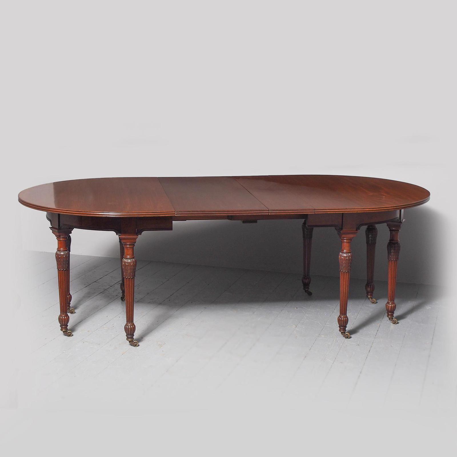 Victorian Mahogany Dining Table with 2 Leaves (1 of 6) Victorian Mahogany Dining Table with 2 Leaves (1 of 6)