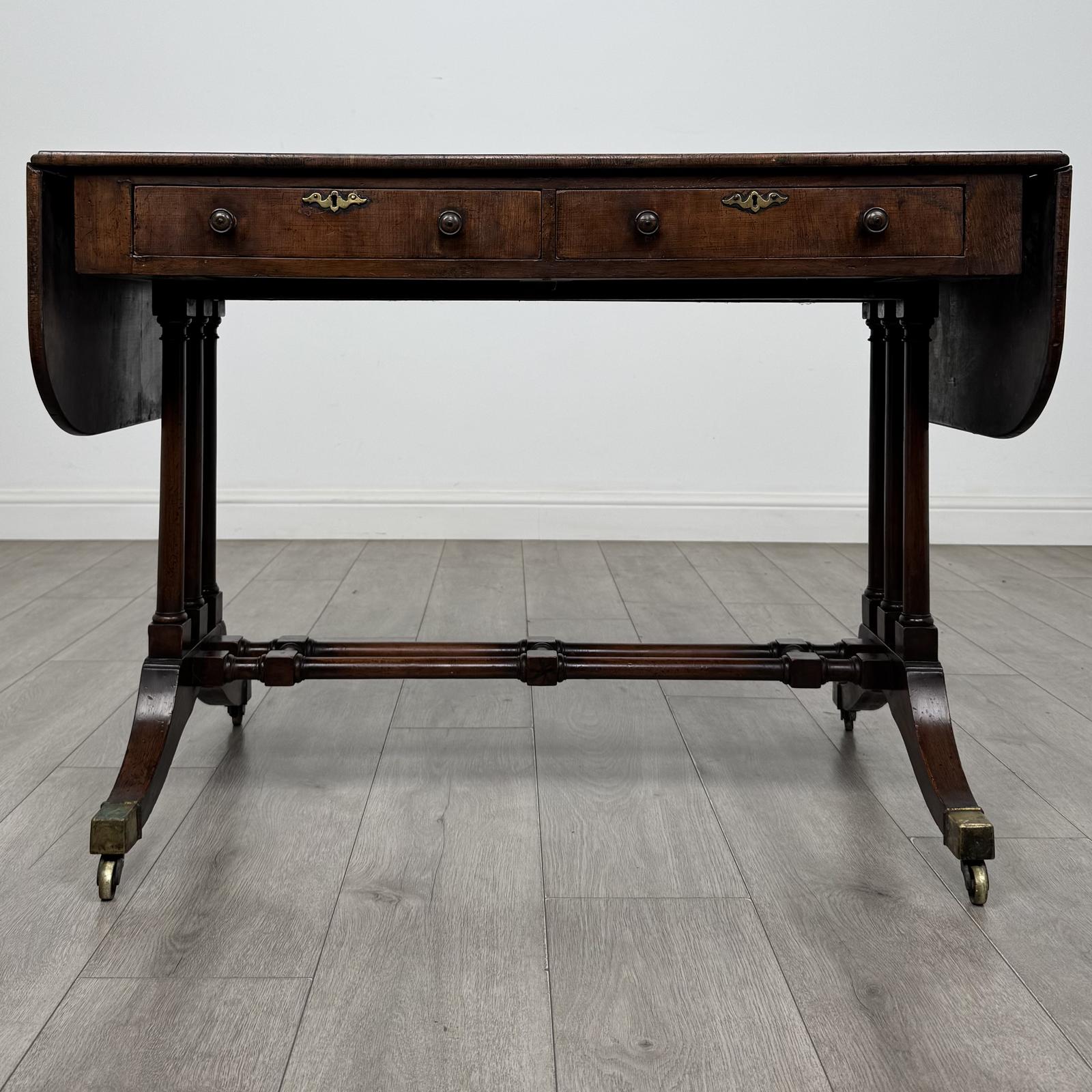 Antique 19th Century Regency Style Side Table In Yew Wood (1 of 13) Antique 19th Century Regency Style Side Table In Yew Wood (1 of 13)
