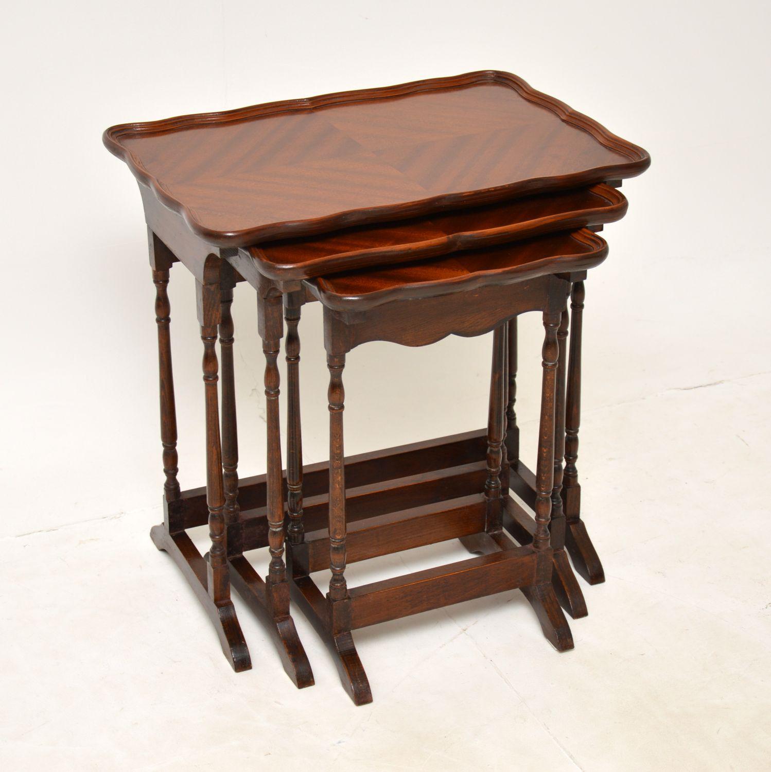 Mahogany Pie Crust Nest of Tables c.1930 (1 of 10) Mahogany Pie Crust Nest of Tables c.1930 (1 of 10)