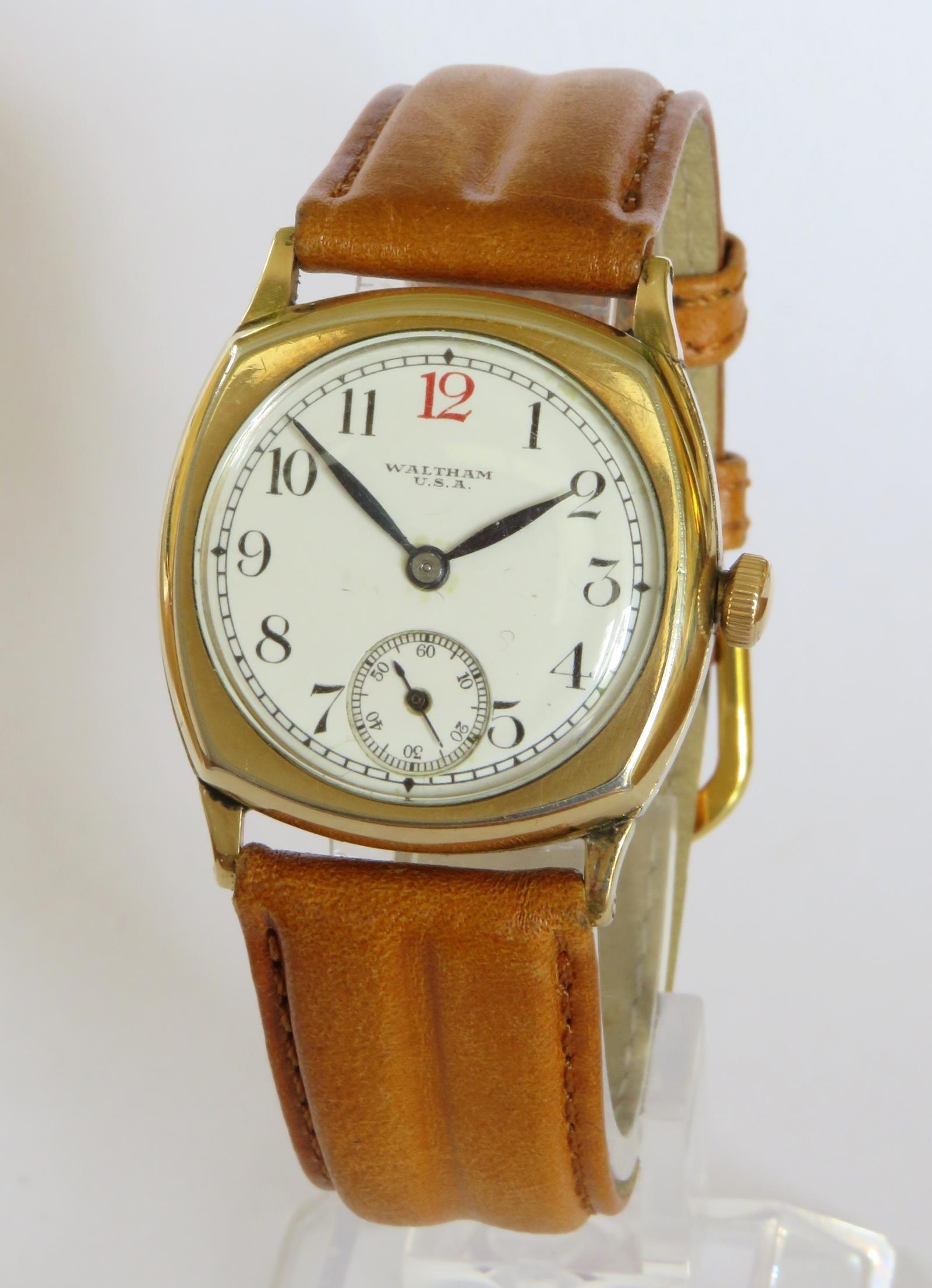 Watch : Gents Waltham Wrist Watch, 1928 (1 of 5)