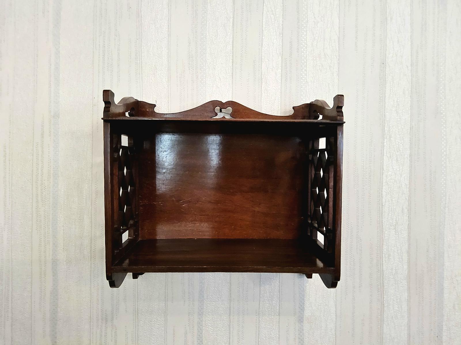 Mahogany Wall Hanging Shelves (1 of 6)